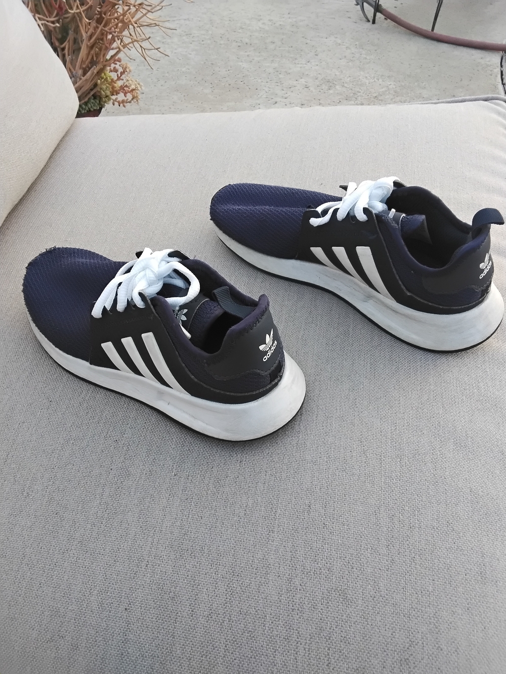 Adidas Men's Navy & White Athletic Sneakers
